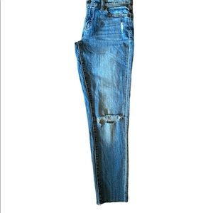 Lucky Brand, Distressed Charlie Skinny, Blue Jeans, Size 6/28, 20” inseam